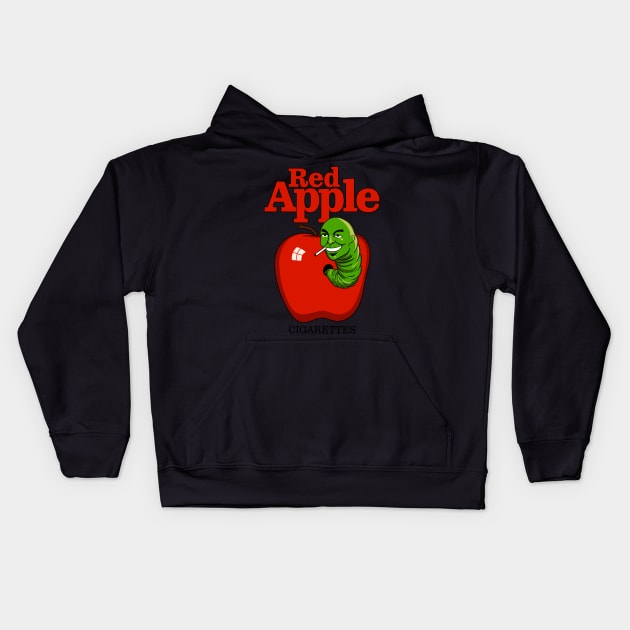 Red Apple Cigarettes Kids Hoodie by Meta Cortex